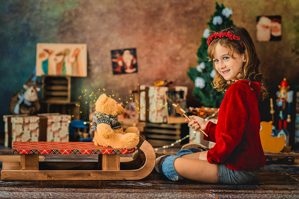 fotografia de navidad en palomares del rio